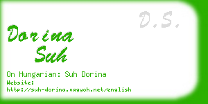 dorina suh business card